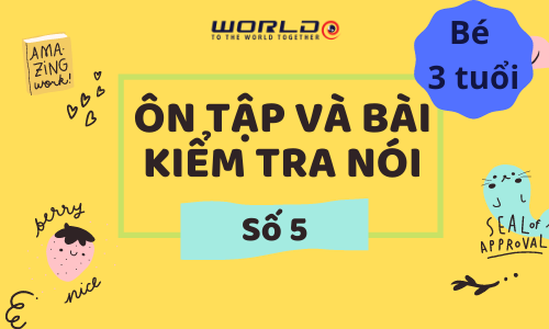 BÀI ÔN TẬP SỐ 5 VÀ BÀI KIỂM TRA NÓI SỐ 5 (3 TUỔI - TUẦN 39 VÀ TUẦN 40)